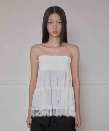 Layered Dot Ruffle Skirt